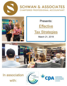 Schwan & Associates presents Effective Tax Strategies panel event